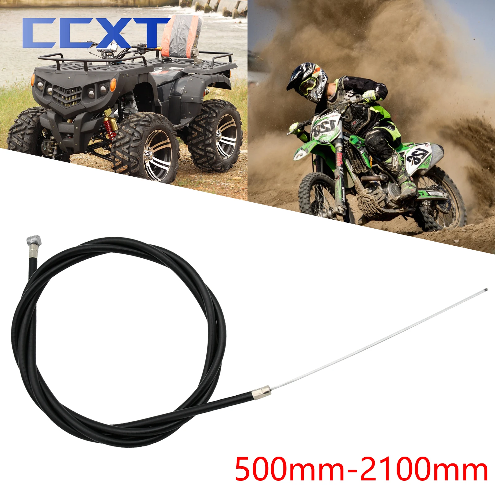 Lunghezza cavo freno da 500mm a 2100mm per motocross Buggy ATV scooter elettrico Mini bambini Minimoto Pocket Dirt Bike Kart universale