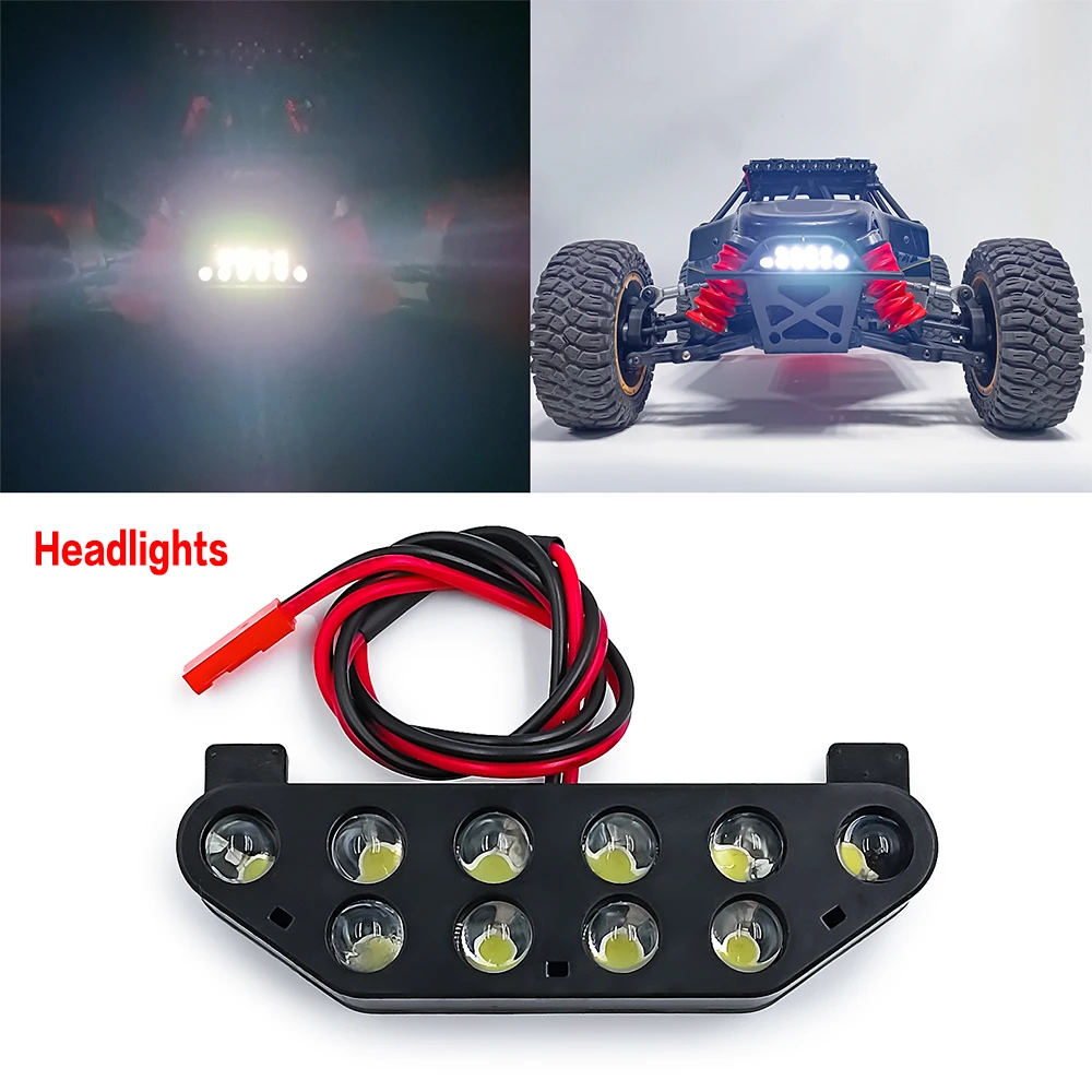 YEAHRUN Nylon Front Rear Headlights Taillights Roof Light Group for 1/5 DBXL 2.0 4WD Gas Buggy RTR RC Truck Model Upgrade Parts