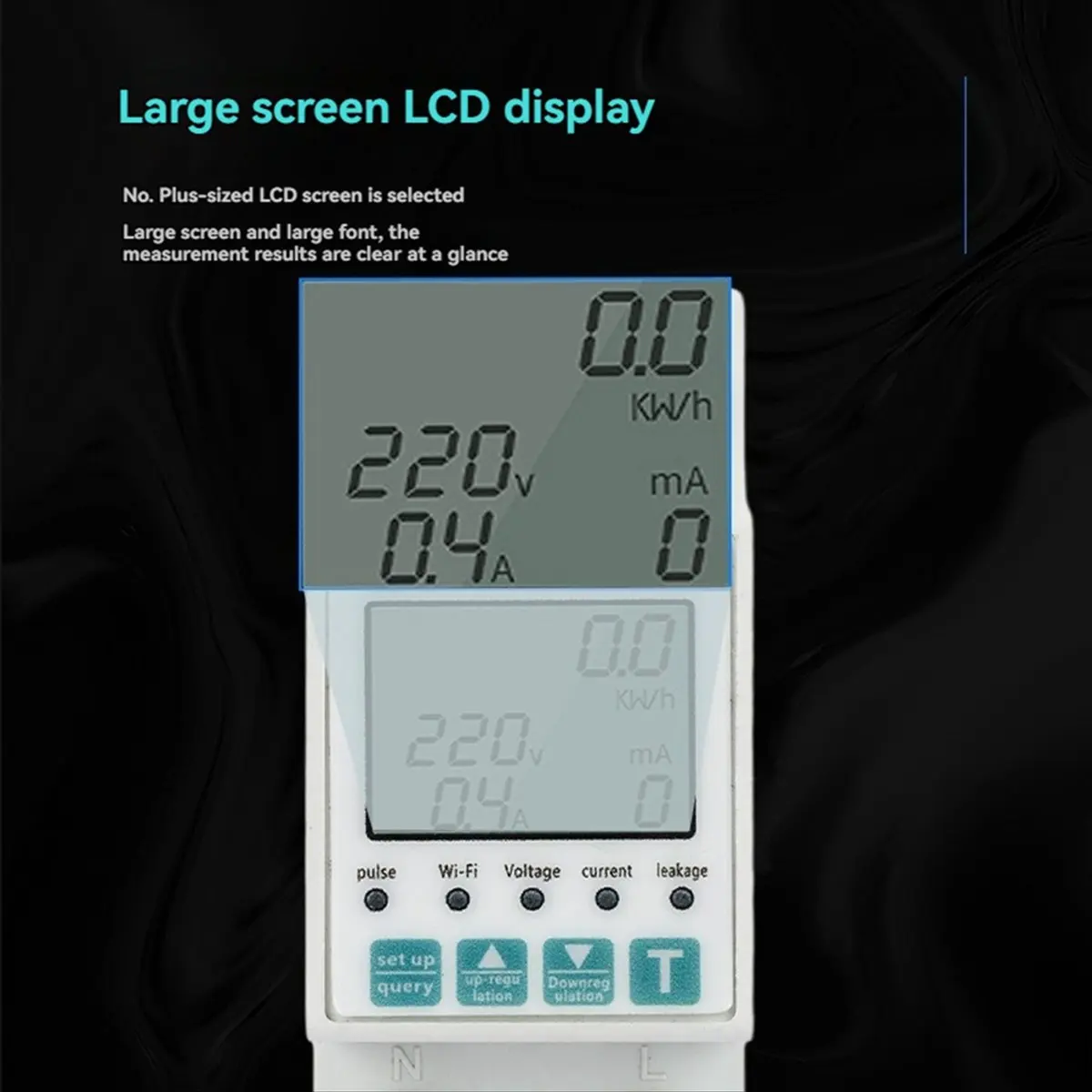 ^&*Summer sale- Tuya WiFi 2P Smart Meter Power KWh Meter Earth Leakage over Under Voltage Protector Work with Tuya Smart Life