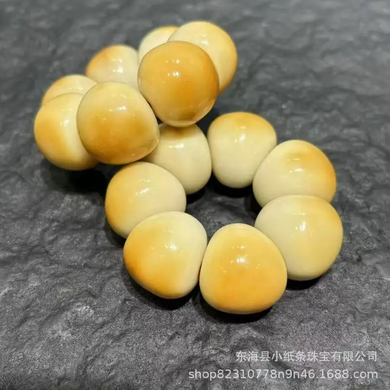 New ivory fruit charcoal-baked mangosteen, high-end bracelet for display and wear, fashionable jewelry