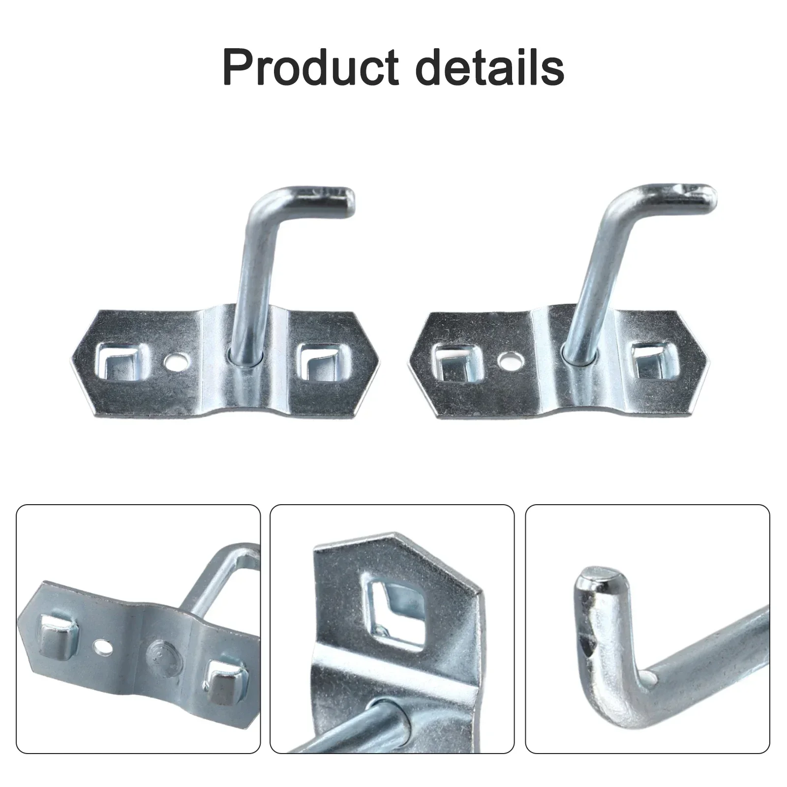 

Slanted Hooks Tool Wall Hooks Secure Grip 10 Pieces Efficient Storage Pegboard Compatible Steel Tool Storage Solution Versatile