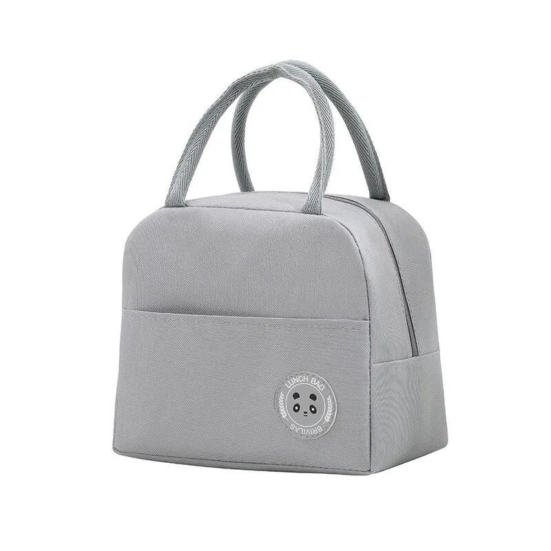 Kinder-Lunch beutel einfarbig Wärmedämmung mit großer Kapazität für Outdoor-Picknick-Aufbewahrung tasche für Lebensmittel