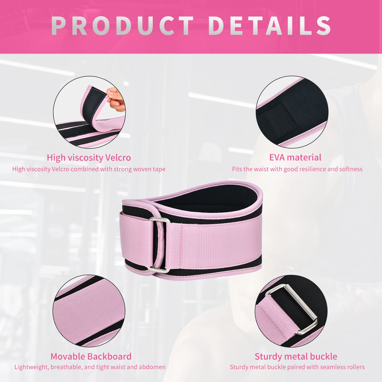 1Pcs Sports Weight Lifting Belts for Men Women - Weight Lifting Core & Lower Back Support Workout Waist Belt for Fitness