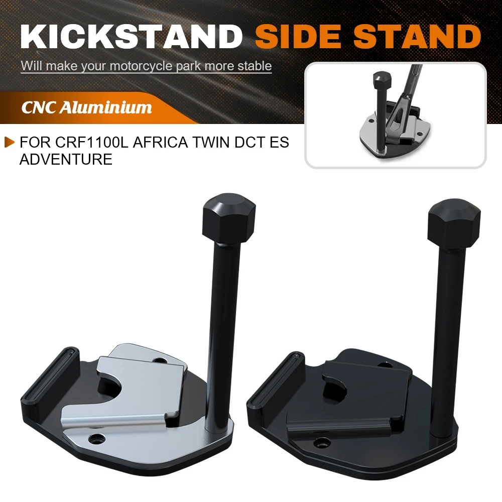 

Enlarger Kickstand Motorcycle Foot Side Stand Enlarge Plate Pad Base For Honda CRF1100L Africa Twin DCT ES Adventure Sports DCT