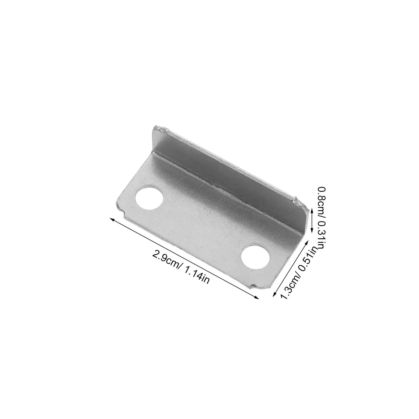 200Pcs Drawer Lock Strike Plate Metal Right Plate Office Home Cabinet Furniture Hardware Replacement Parts view 5
