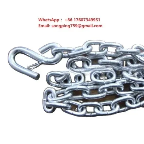 Trailer Safety Chain with Hooks Both End Galvanized Link Chain