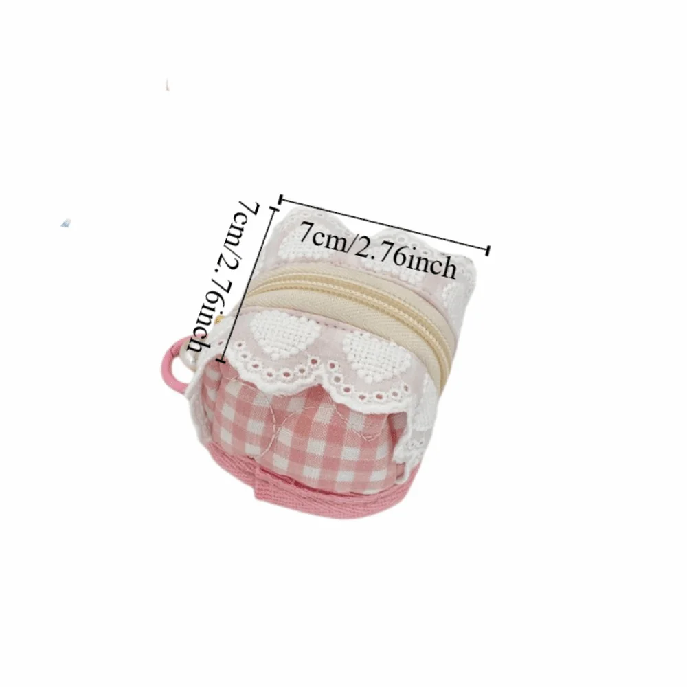 Mini portamonete portatile multifunzionale Borsa per imballaggio di gioielli adorabile Borsa per rossetto piccola Porta carte Borsa per auricolari in pizzo Quotidiano