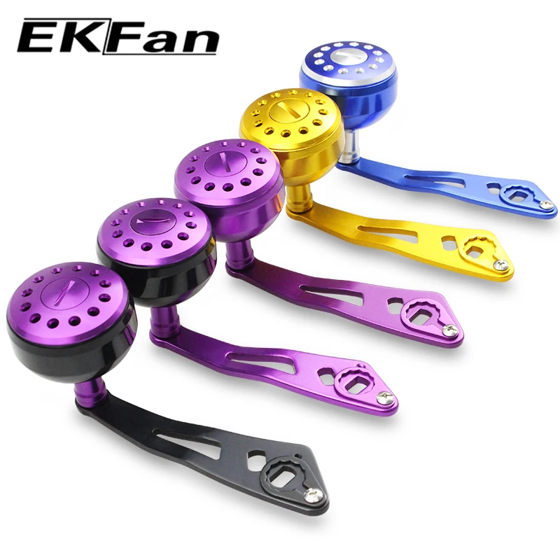 EKFan Aluminum Alloy 3000-5000 Series Knob 94MM Fishing Reel Handle For AB & DAI Baitcasting Fishing Reel Tackle parts