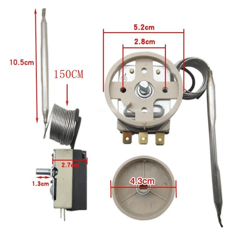 TR(TW)711/N11 -30 to +30 degrees Celsius 250V- 380V 16A Thermostat Knob Freezer Refrigerator Temperature Adjustment Controller