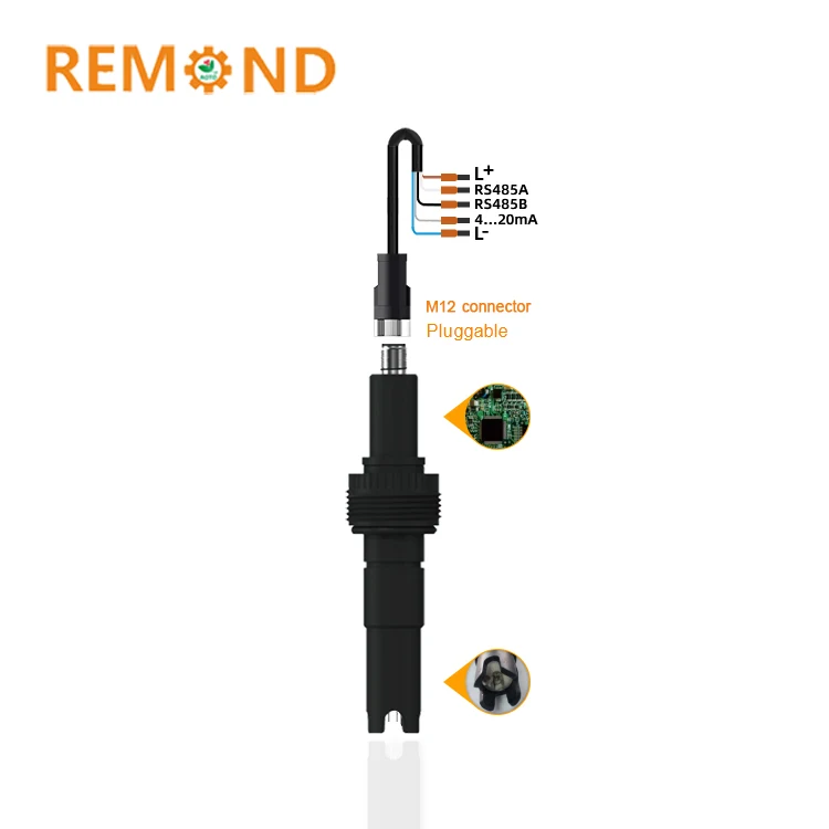 Online Monitoring Digital Conductivity Probe RS485 TDS Sensor 4-20mA Salinity Probe IP68 Grade Water Conductivity Sensor