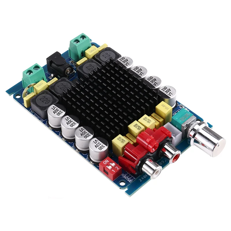 FFYY-TDA7498 فئة D 2X100W ثنائي القناة الصوت مكبر صوت استيريو مجلس 2X100w مضخم رقمي لوحة تركيبية تيار مستمر 14-34 فولت