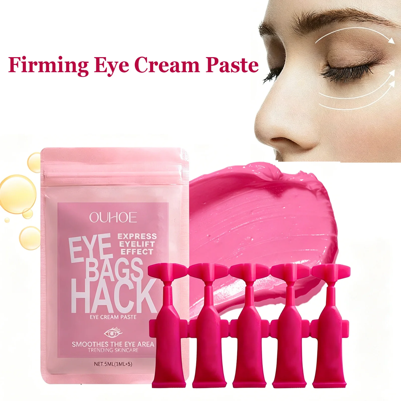 Anti-Wrinkle Firming Eye Cream Paste Deep Moisturizing Eye Essence for Fine Lines Puffiness & Dark Circles Softens Eye Skin