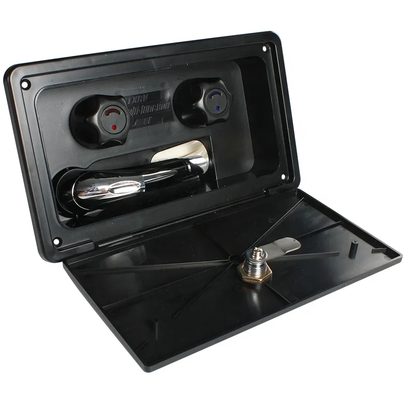 

TYTXRV Anti UV ABS Black Boat Accessories Soft Tube with Lock and Keys Camper Caravan Motorhome External Box Shower
