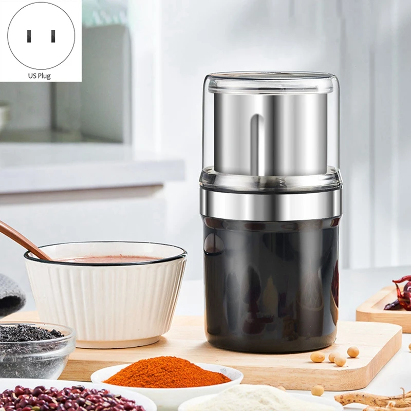 Electric Coffee Grinder Capacity Powerful Mini Kitchen Beans Spices Nut Seed Coffee Bean Grind Mill Herbs Nuts