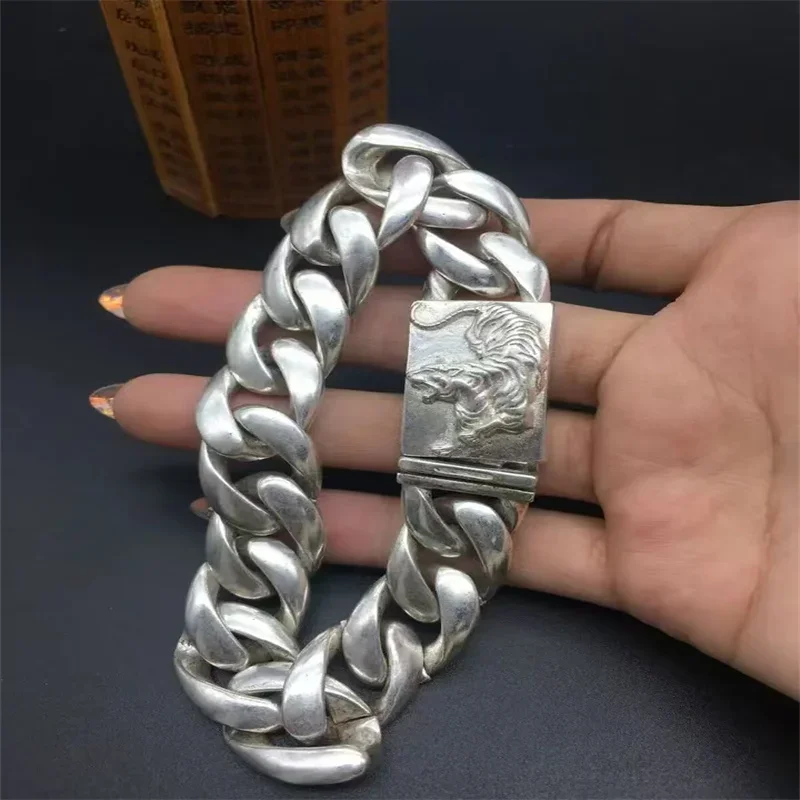 Mai Chuang/ Tibetan Silver color Tiger Bracelet Fashion Bangle Personalized Jewelry Exquisite Workmanship Couple Men Women Gift