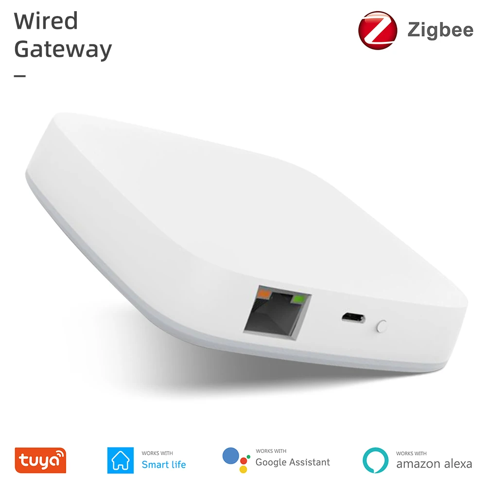 Tuya Smart ZigBee 3.0 Gateway Hub Wireless Wired Smart Home Bridge  App Wireless Remote Control Alexa Google Home