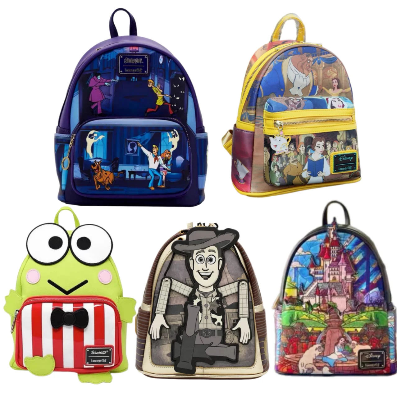 Mini Backpack Loungefly Toy Story 4 Woody Fashion Printed Lightweight Leather Casual Daypack For Daily Travel Outdoor Adult