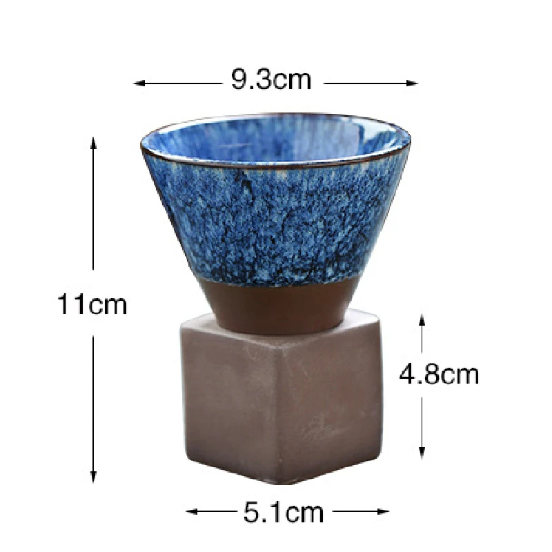 Imagem -06 - Xícara de Café Cerâmica Áspera Criativa Xícara de Chá de Forno Cerâmico Caneca Japonesa Home Living Room Coffee Table 150ml