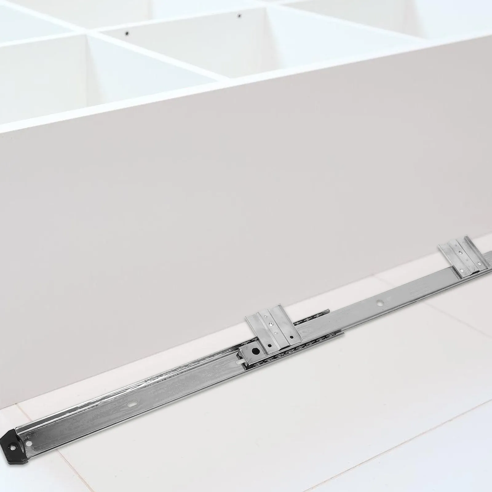 1Set Keyboard Slide Out Tray Slide for 27 Inch Keyboard Cold Rolled Steel Drawer Guide Rail Smooth Heavy Duty Side Mount Drawer