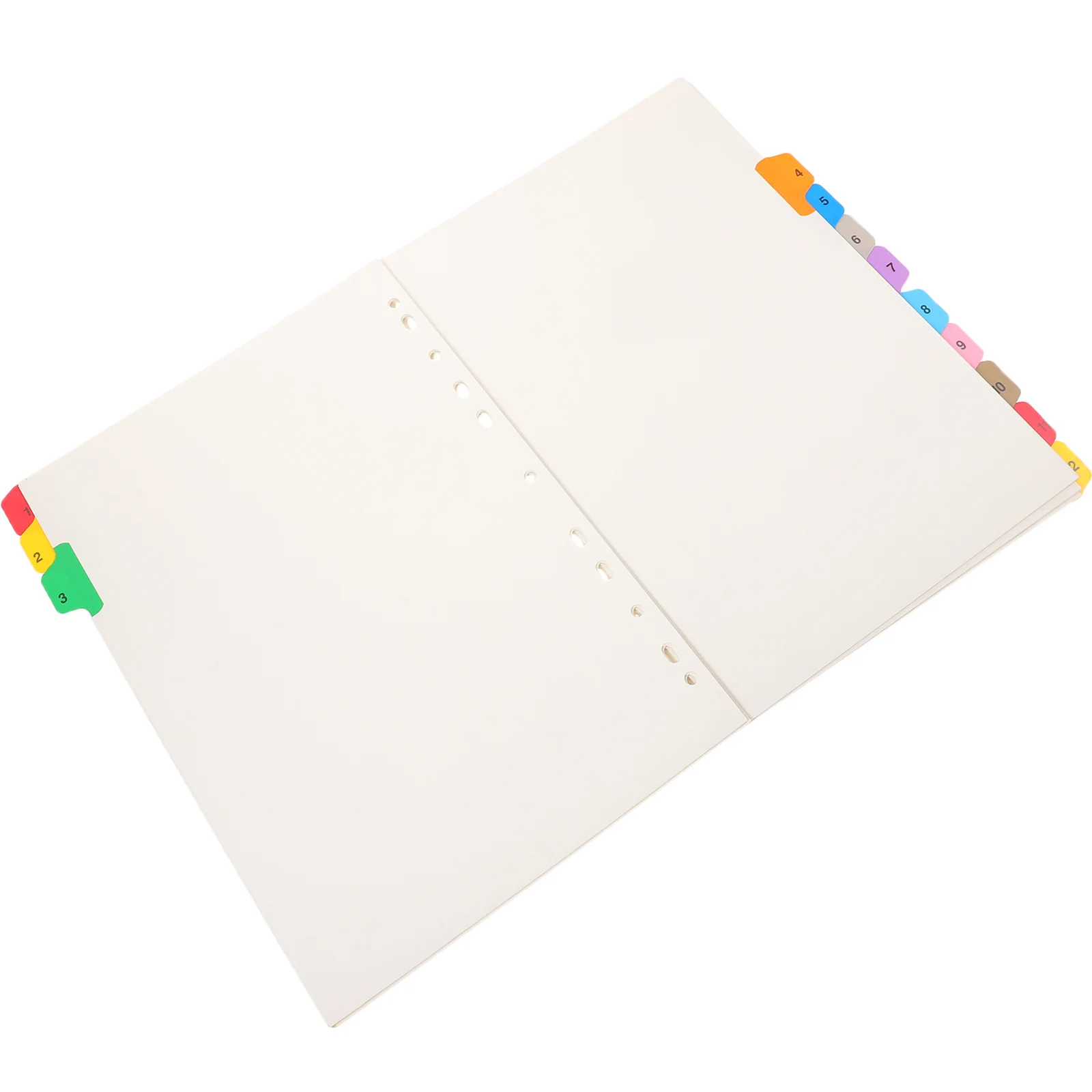 1pc Binder Dividers Colored Page Markers For Notebook Loose-Leaf Organizer Index Classified Labels Plastic Divider Sheets