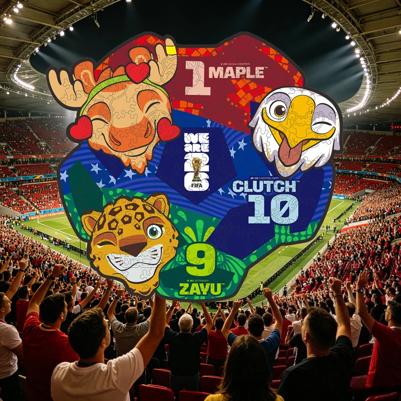 

FIFA World Cup Wooden Puzzles for Adults Handmade DIY Toy Brain Training Toy Beautiful Home Decoration Gift for Puzzle Lovers
