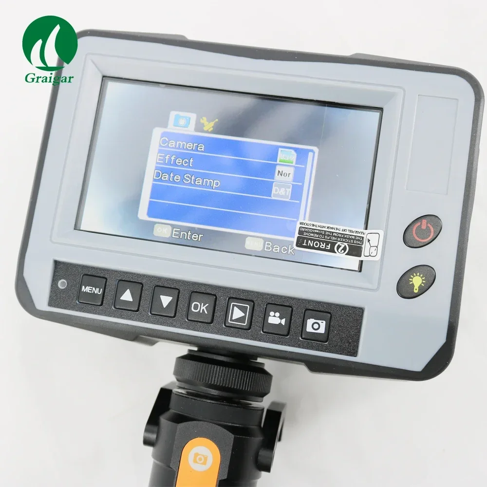 DR4540F 4,3 ''LCD industria vídeo serpiente endoscopio 4 vías cámara de inspección boroscopio portátil OD 4,0 Mm endoscopio Industrial 1,5 M