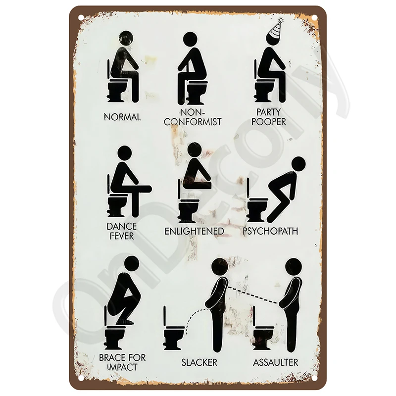 Retro-Zimmer- und Badezimmer-Dekorationen für Zuhause: Blechschilder, Metallschilder, Vintage-Wanddekorationen, Kunstplatten, Poster, Bar-Accessoires