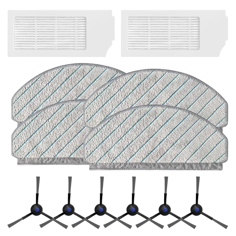 مجموعة قطع غيار CKFAM للمكانس الكهربائية ECOVACS DEEBOT N20/N20 PLUS/N20 PRO PLUS - فرش جانبية، مرشحات HEPA، مناديل #1