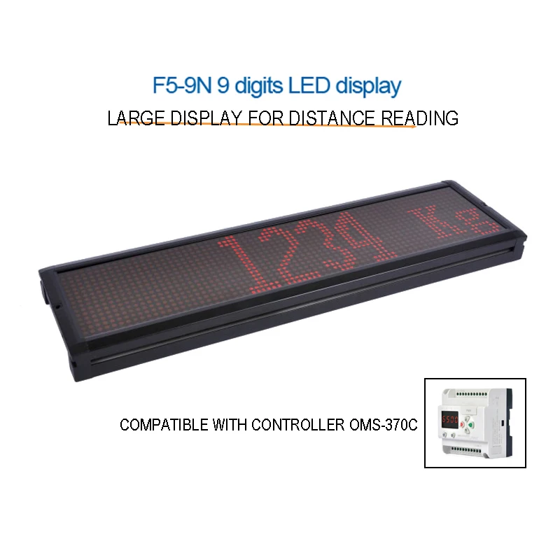 Aluminum Enclosure External Electronic  with Large 9-Digit LED Screen Display for Long Distance Reading Load Weighing Indicator