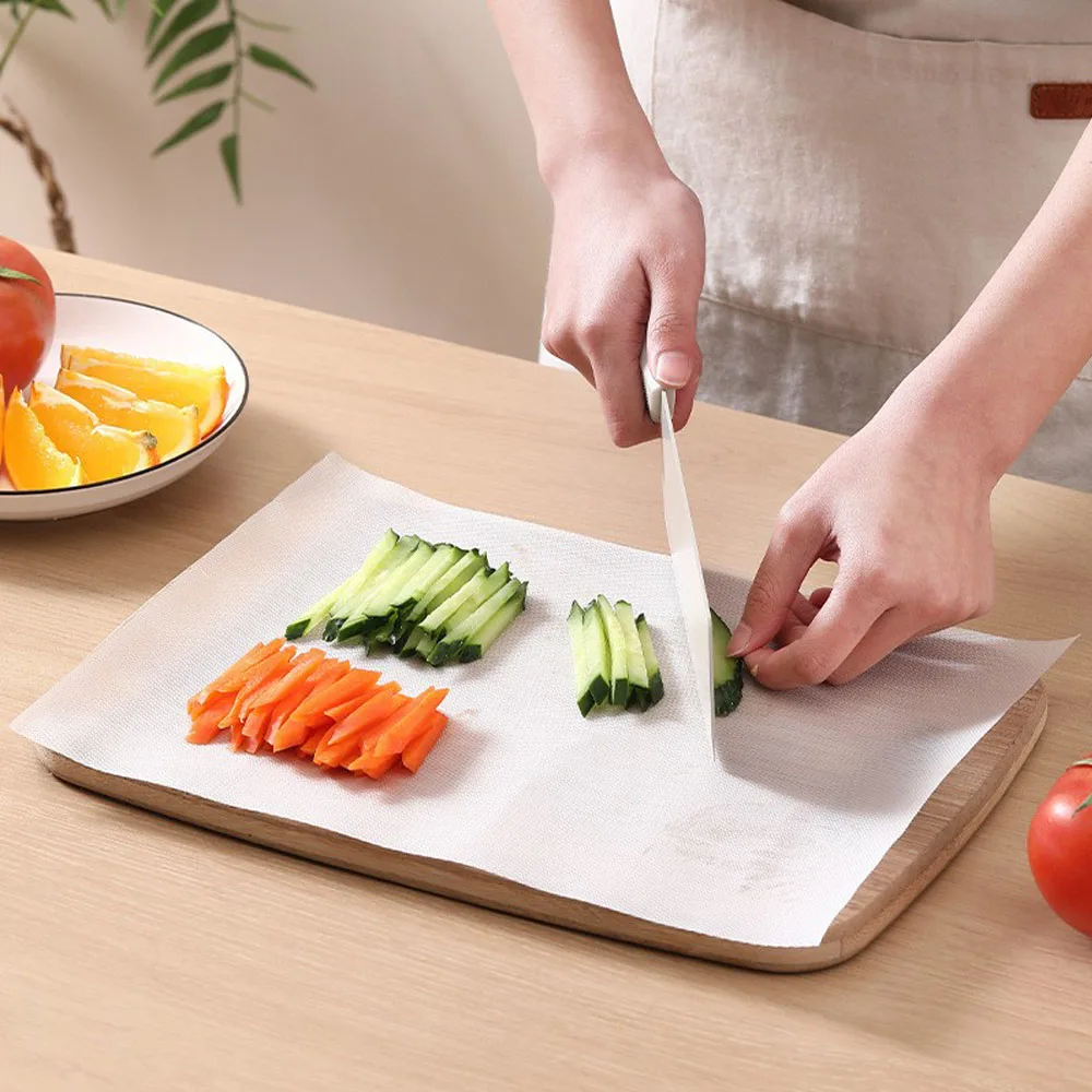 1roll Cutting Board Paper,  Kitchen Plastic Cutting Board Paper Vegetable Meat Cutting Board, Fruit Placemat Picnic Barbecue
