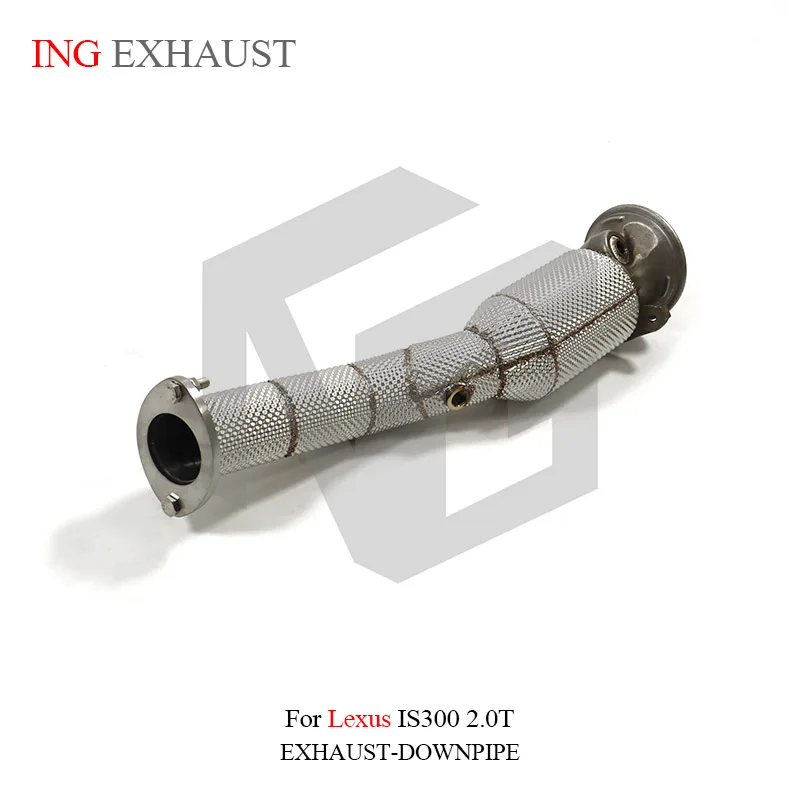 ING Catalytic Downpipe Performance Header for Lexus is300 is200 2.0t Toyota Engine Power Heat Shield Race Tube Exhaust System