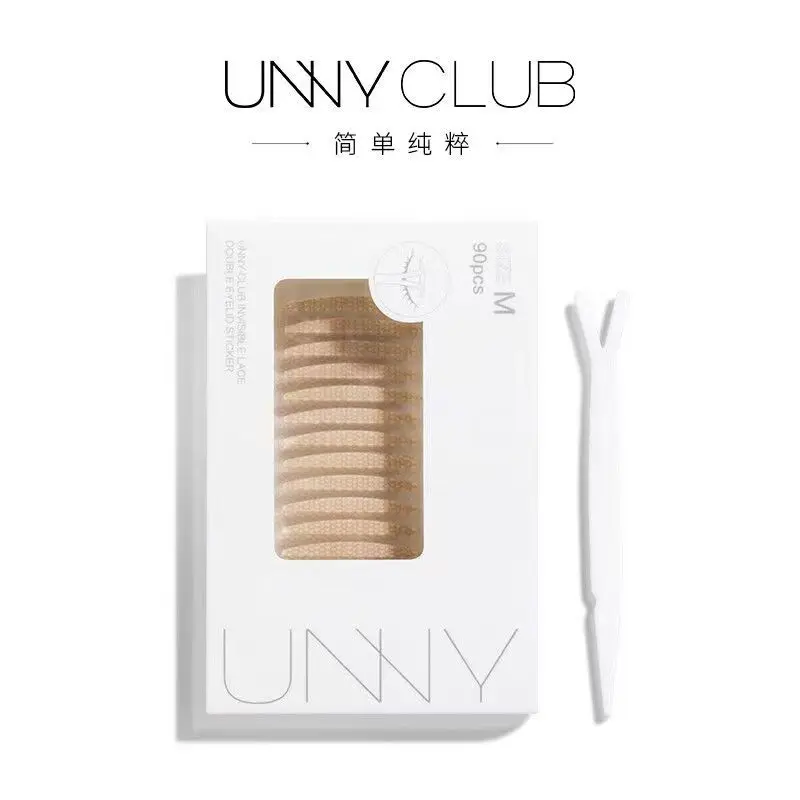 UNNY Eyelid Tape Sticker Invisible Double Fold Eyelid Lace Paste Beige Stripe Self-adhesive Natural Eye Tape Eyes Makeup Tool