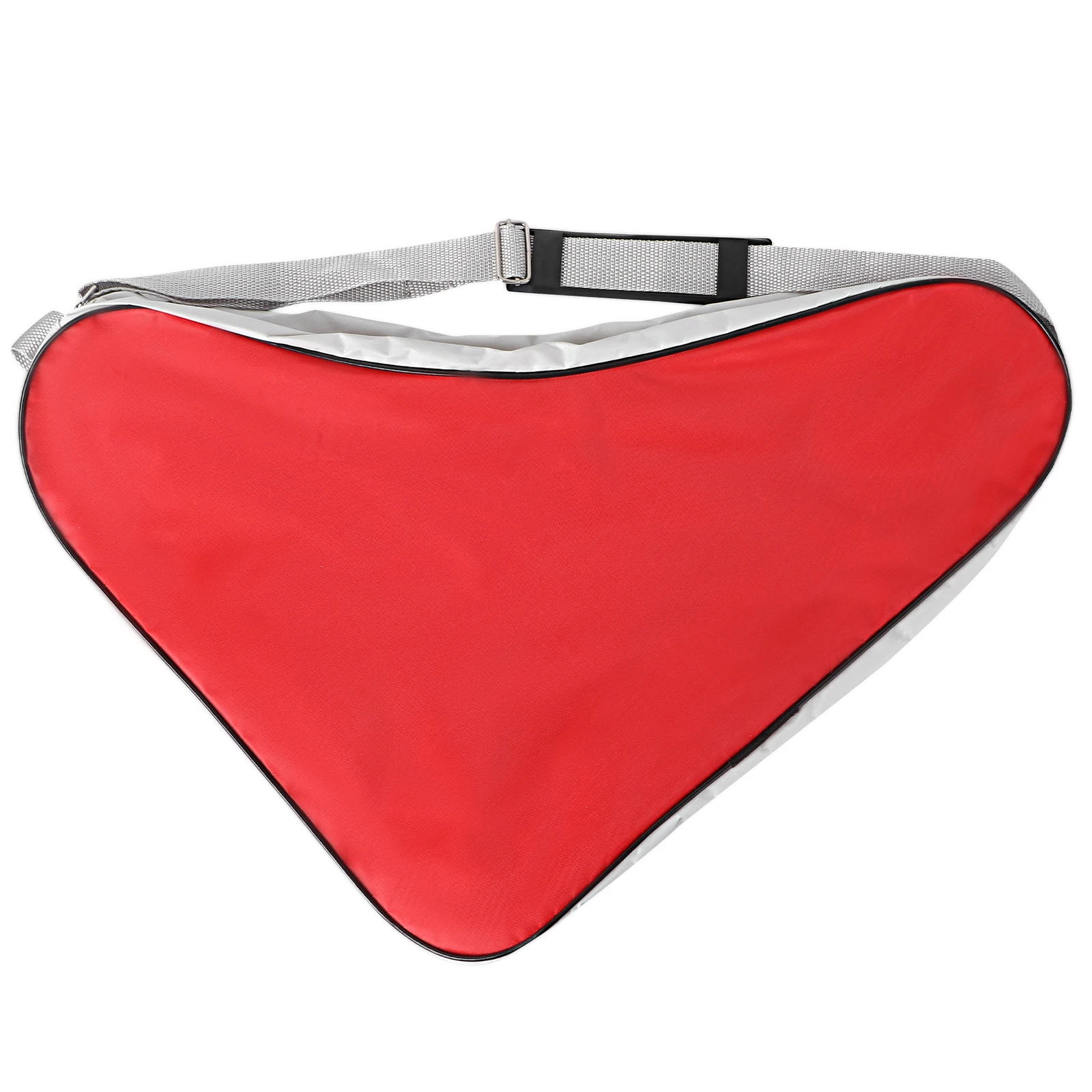 

Skate Bag For Ice Skating Roller Skates Heavy Duty Mesh Tote Shoulder Storage Bag Durable Red Triangle Design