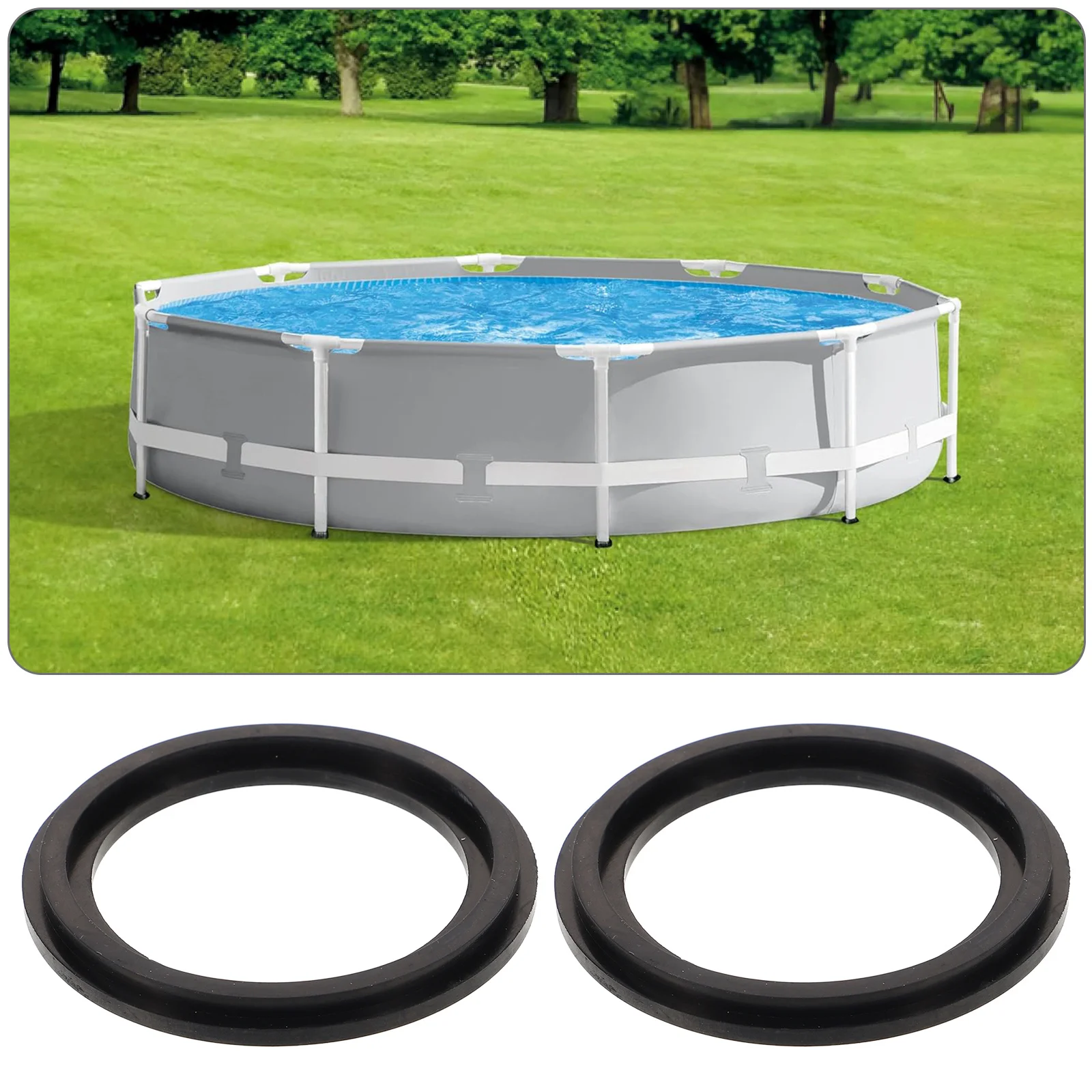 

2 Pcs Plumbing Repair Washers Pool Plunger Supplies Replacement Parts Hose Gasket Tool Accessories