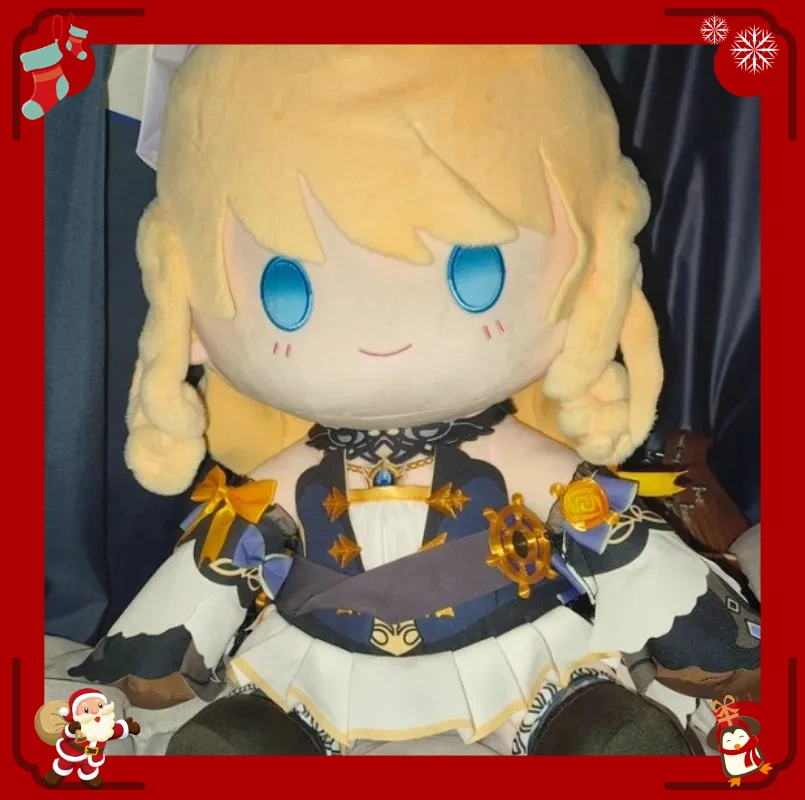 

Anime 40cm Genshin Impact Navia Caspar Cartoon Stuffed Plushies Plush Doll Clothes Soft Pillow Cute Figure Game Toy Kids Gifts