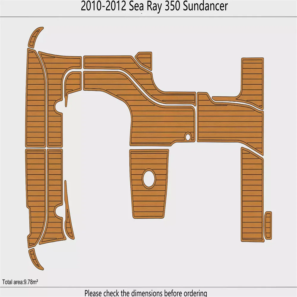 2010-2012 Sea Ray 350 Sundancer Cockpit Swim platform 1/4