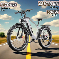 DUOTTS F26 E-Bike 500W Motor 48V18AH Battery Hydraulic Braking Electric Bicycle 26-Inch Fat Tire All Terrain Electric Bike