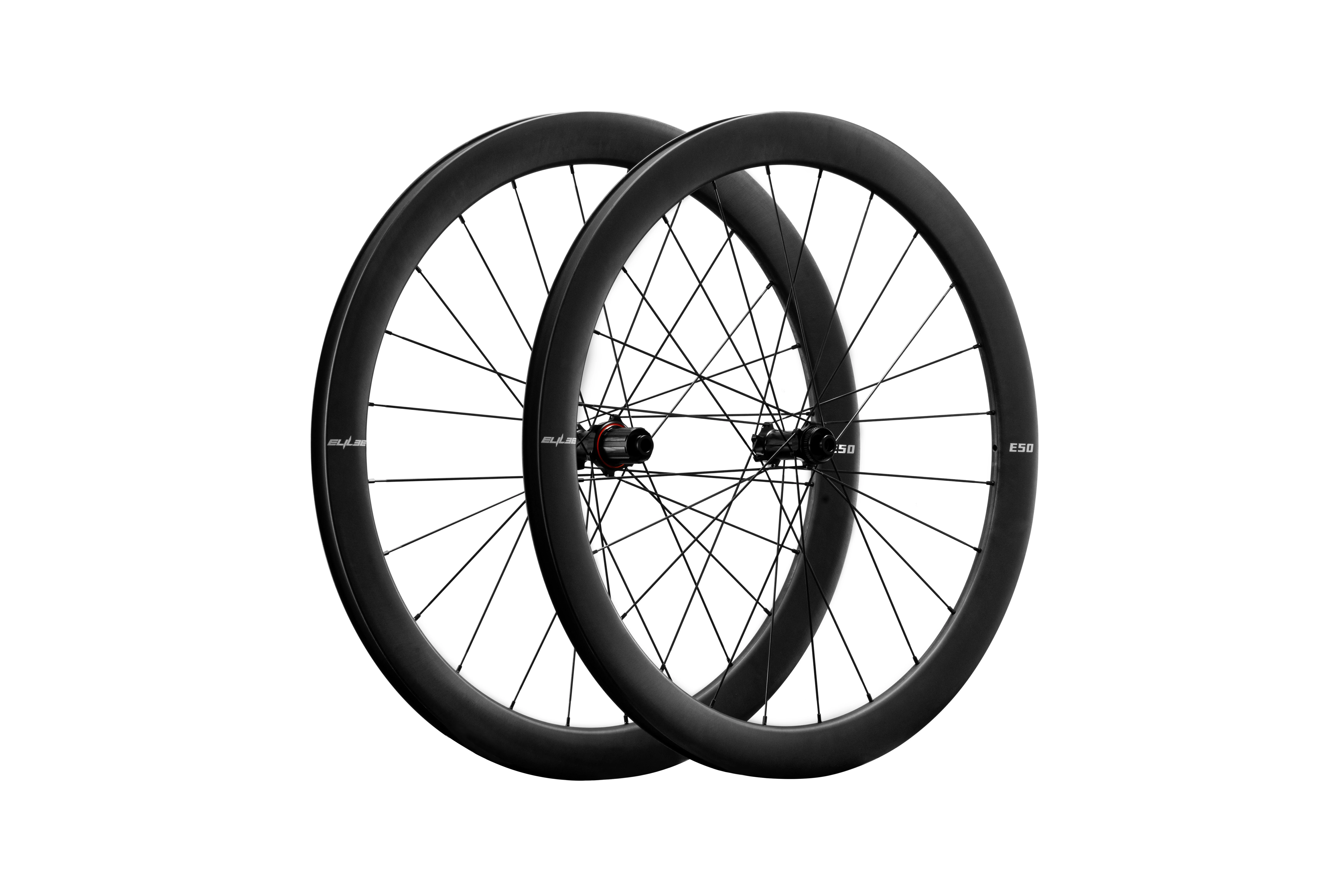 

ELILEE XXE E50 Carbon Fibre Wheel set；With Carbon Fibre Spokes；Disc Break Wheel for Road