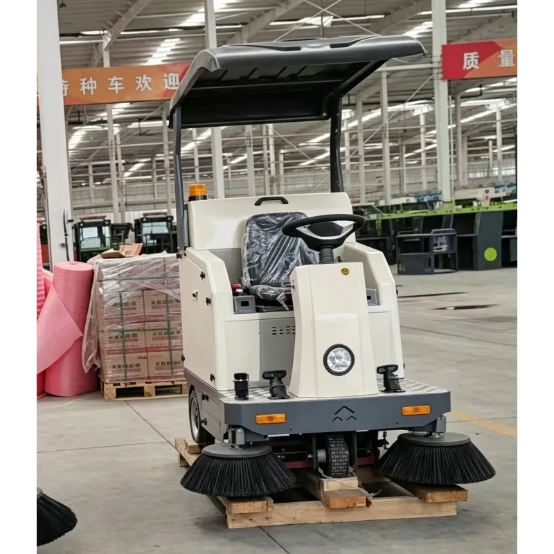 Ride-on Electric Street Sweeper Machine Industrial Road Sweeper Cleaner for Factory Community Park Broom Truck for United States