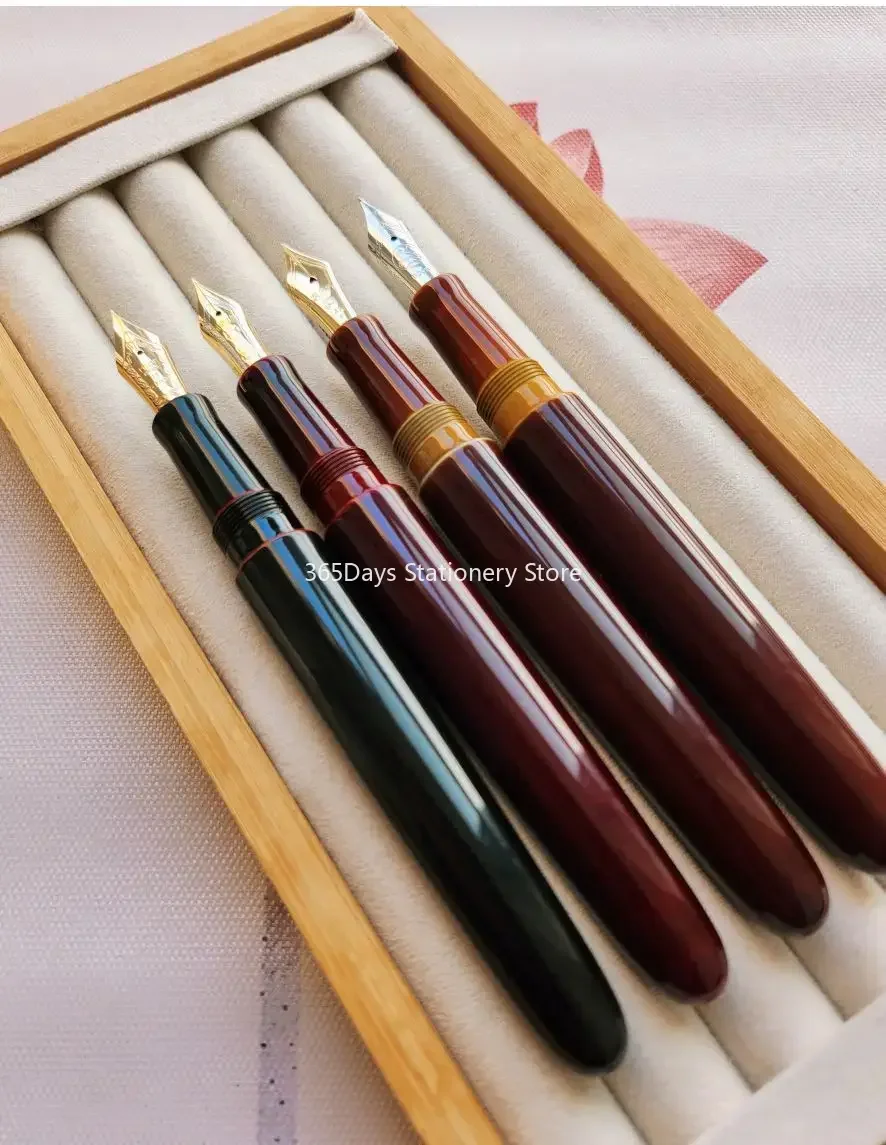 SELMY Hand Made Cumberland Hard Rubber BOCK NO.6 Nib Fountain Pen For Sailor 21K/MB 146/Pilot 743/845/Wingsung 629 Writing Gift