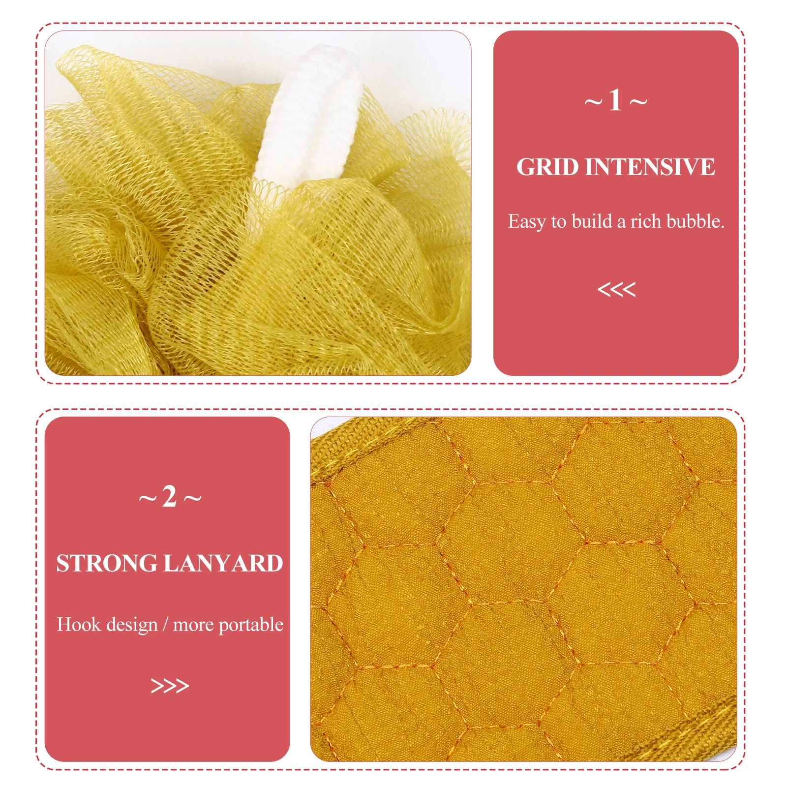 

Scrub Scrubber Back Strap Sponge Oxygen-absorbing Active Cotton Bath Mesh Ball for Body