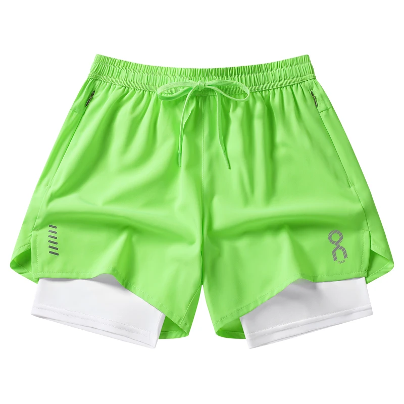 

Мужские спортивные шорты для бега, дышащие, быстросохнущие, длиной три четверти, для баскетбола, бадминтона, фитнеса, активного отдыха и спорта