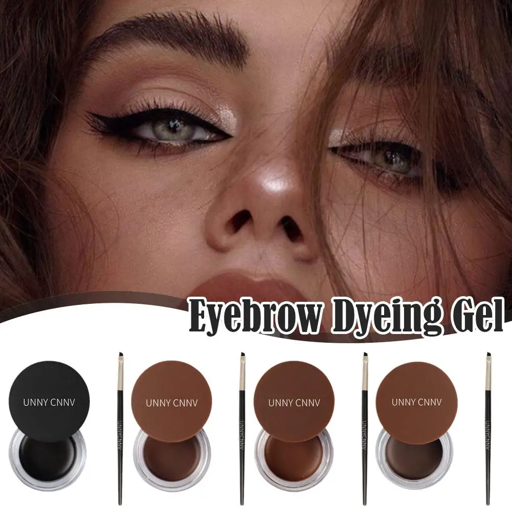 Natural Eyebrows Paste Waterproof Non Decolorizing Eye Eyebrow Paste Fixed Make Brushes Women Brow Gel Up Beauty H8R5