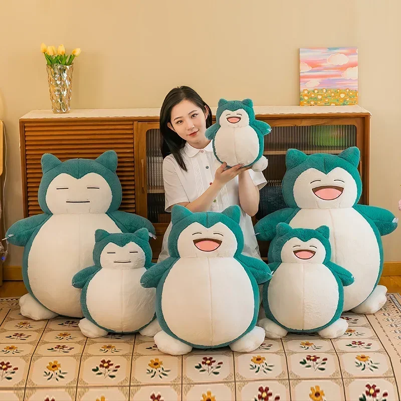 30-75cm Pokemon Snorlax Plush Toys Big Cartoon Anime Rabbit Plushie Kawaii Snorlax Soft Stuffed Animals Pillow Gifts for Kids