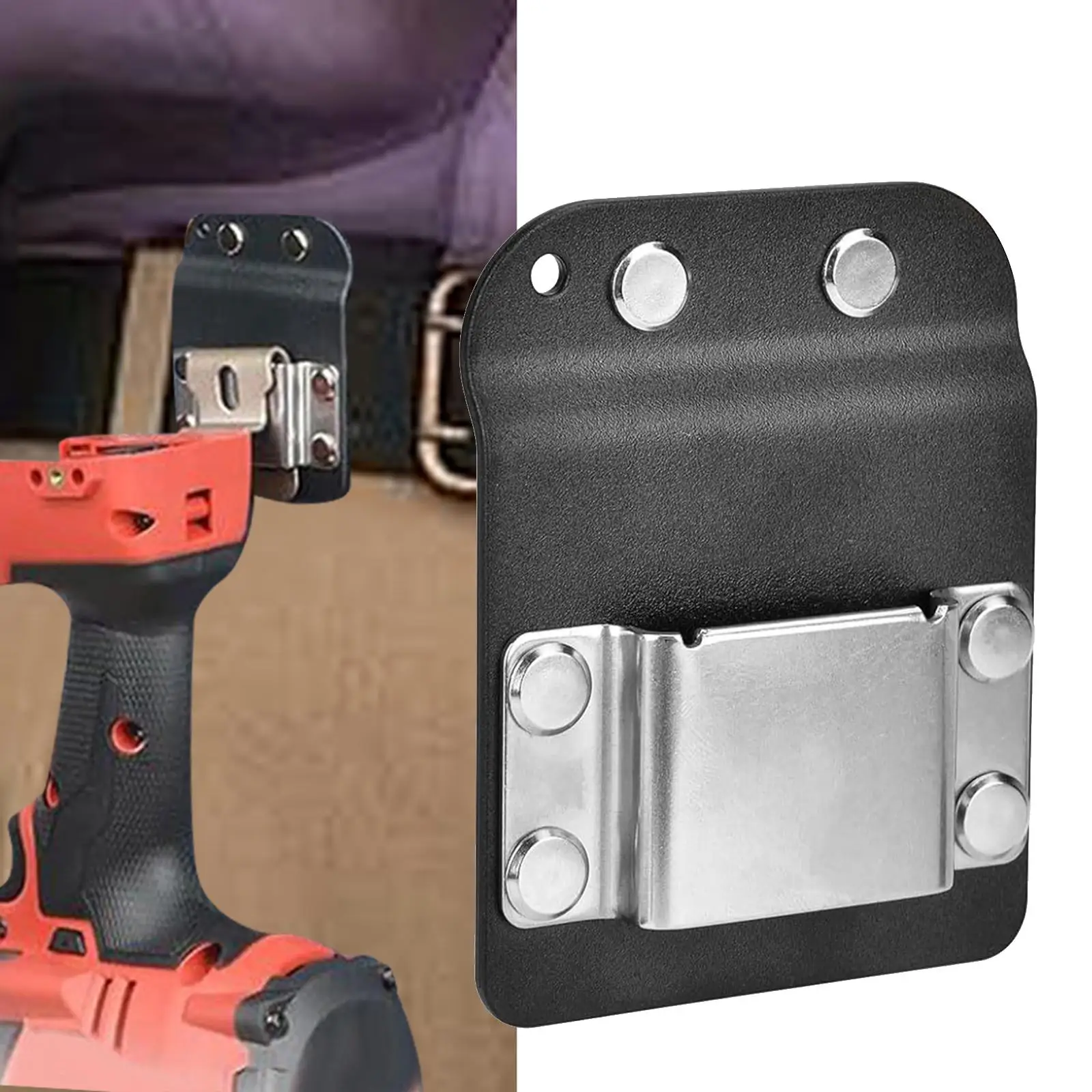 Drill Holder Convenient Simple Clip on Tool Practical Cordless Drill Holder Drill Belt Clip for Tool Belt Drill Impact Driver