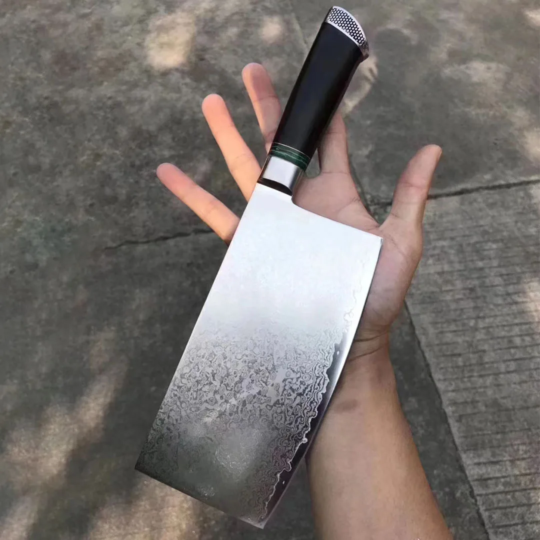 

7 Inch Chopper Knife 103 Layers Damascus VG10 Steel Blade Chefs Cleaver Hatchet Slicing Kitchen Knives Bone Meat Poultry Tools