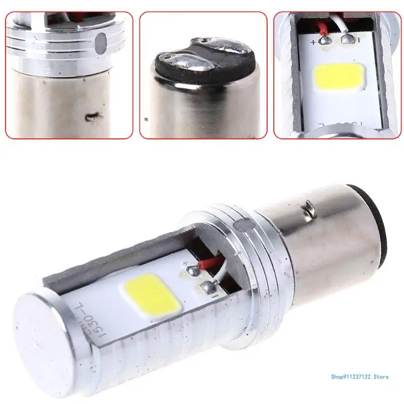 12W H6 Motorcycle Bulb LED Lamp Hi/Lo Beam Headlight Front Light Bright LED Lamp Motorbike External Light