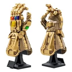 MINISO Marvel Infinity Gauntlet Fit 76191 Building Blocks Thanos guanto guanto con pietre Infinity mattoni giocattoli per regali per ragazzi