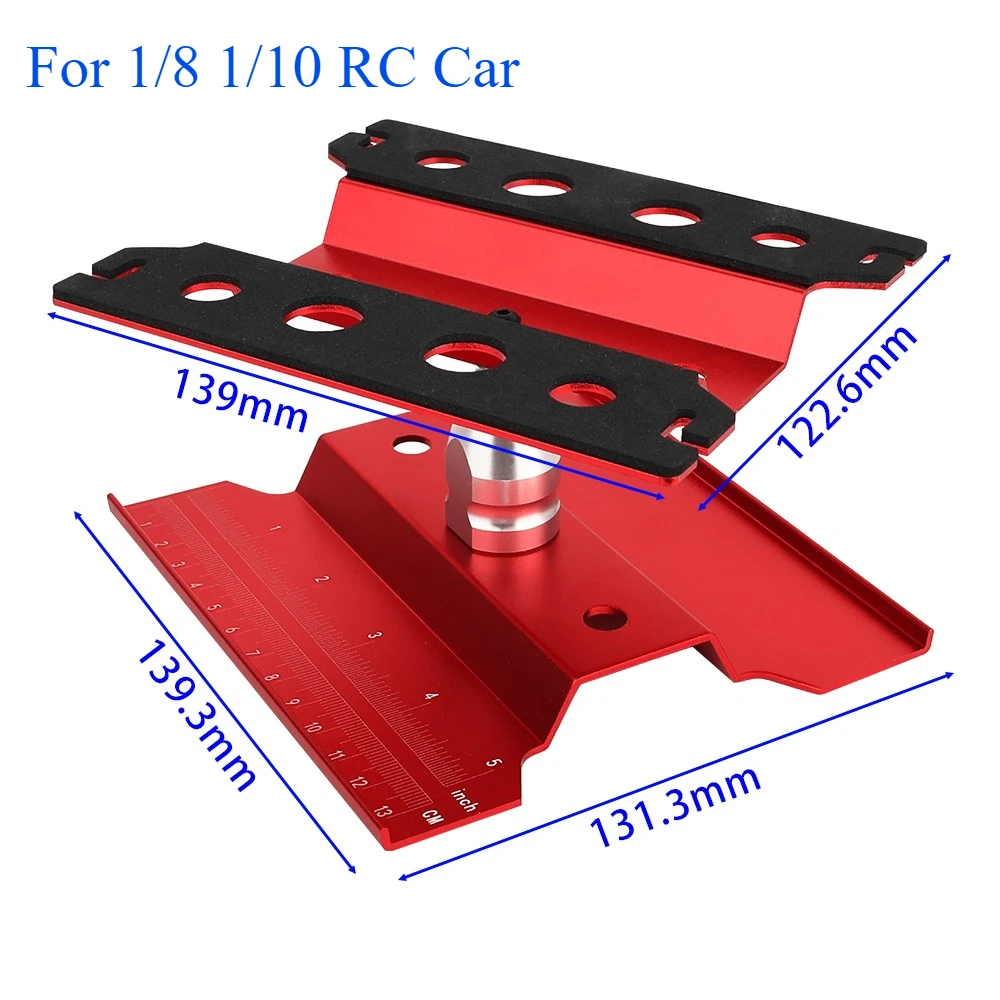 Ferramenta para carros rc, plataforma de montagem de suporte de trabalho, rotação de 360 graus, estação de reparo para 1/8 1/10 1/18 1/24 buggy crawler car