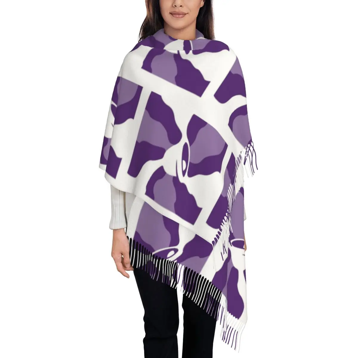 

Taco Bell Explosion Scarf Tassel Scarves Women Soft Warm Shawls and Wraps Long Fall Winter Shawl Wrap